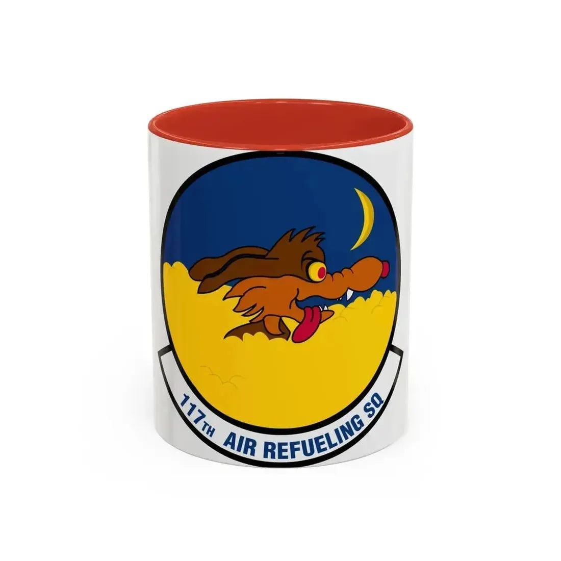 117 Air Refueling Squadron (U.S. Air Force) Accent Coffee Mug 11oz Red - Go Mug Yourself