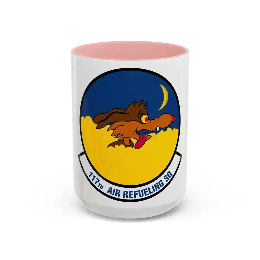 117 Air Refueling Squadron (U.S. Air Force) Accent Coffee Mug 15oz Pink - Go Mug Yourself