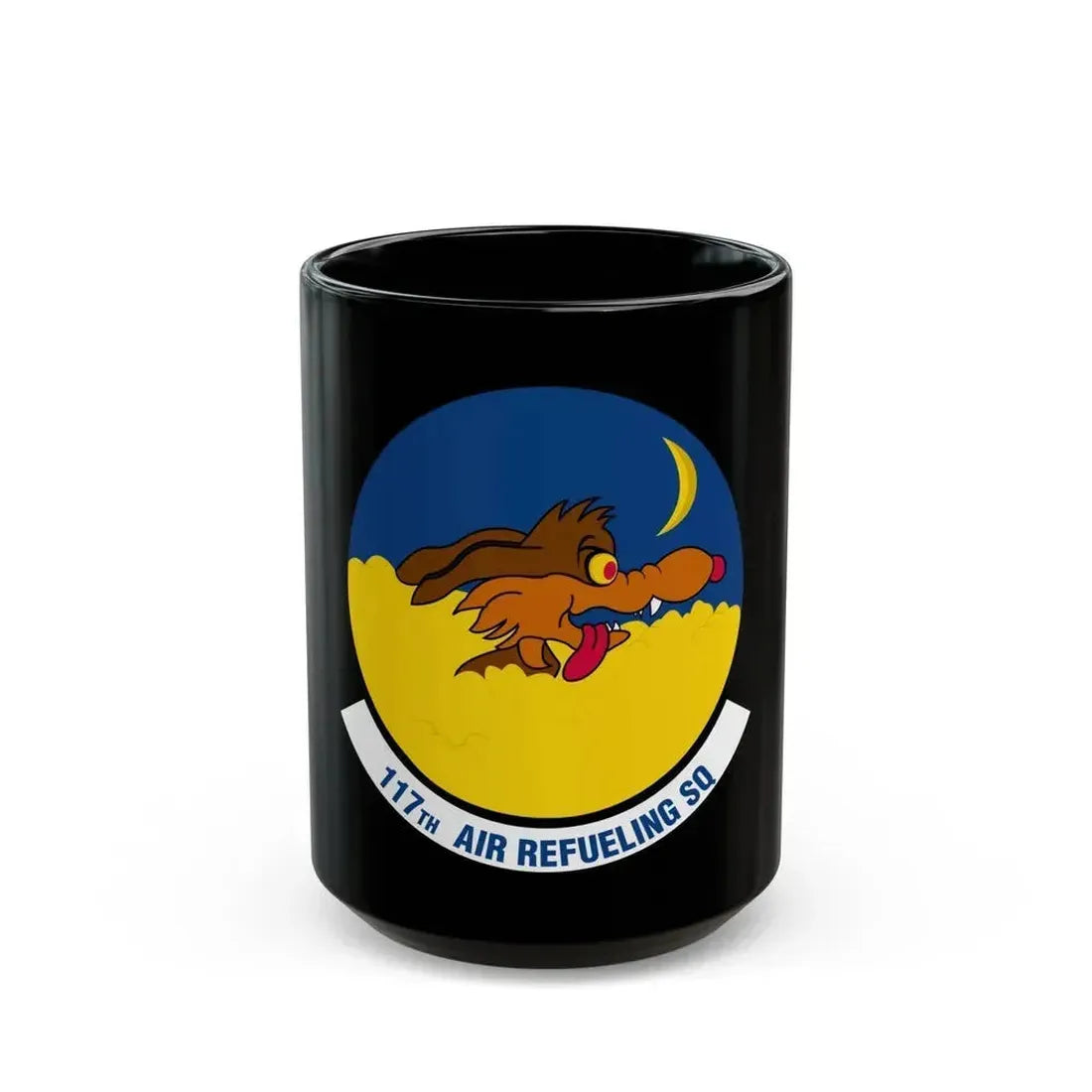117 Air Refueling Squadron (U.S. Air Force) Black Coffee Mug 15oz - Go Mug Yourself