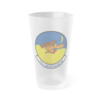 117 Air Refueling Squadron (U.S. Air Force) Frosted Pint Glass 16oz Default Title - Go Mug Yourself