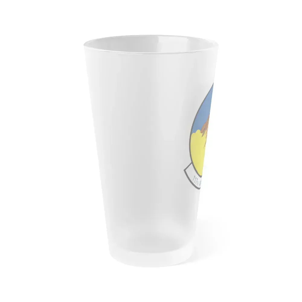 117 Air Refueling Squadron (U.S. Air Force) Frosted Pint Glass 16oz - Go Mug Yourself