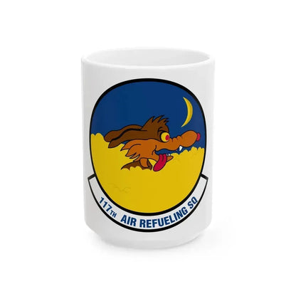 117 Air Refueling Squadron (U.S. Air Force) White Coffee Mug 15oz - Go Mug Yourself