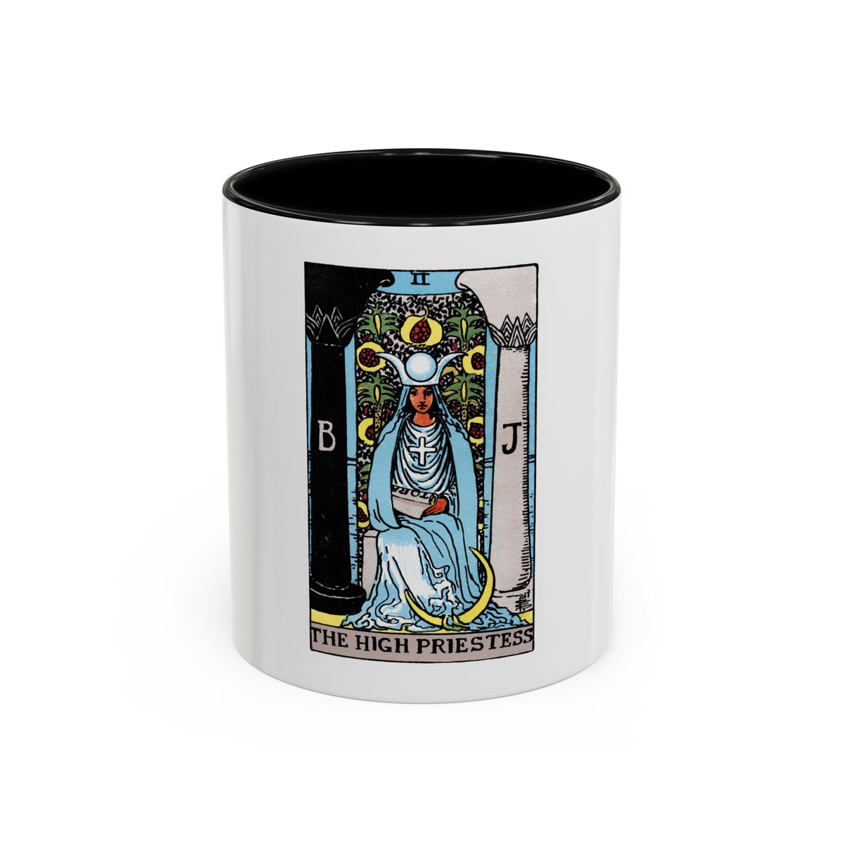 The High Priestess (Tarot Card) Accent Coffee Mug