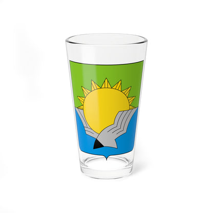 Coat of Arms of Volgorechensk Kostroma oblast (Russia) (Coat of Arms) Pint Glass 16oz