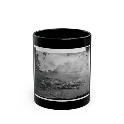 Gettysburg, Pa. Confederate Dead At The Edge Of The Rose Woods, July 5, 1863 (U.S. Civil War) Black Coffee Mug