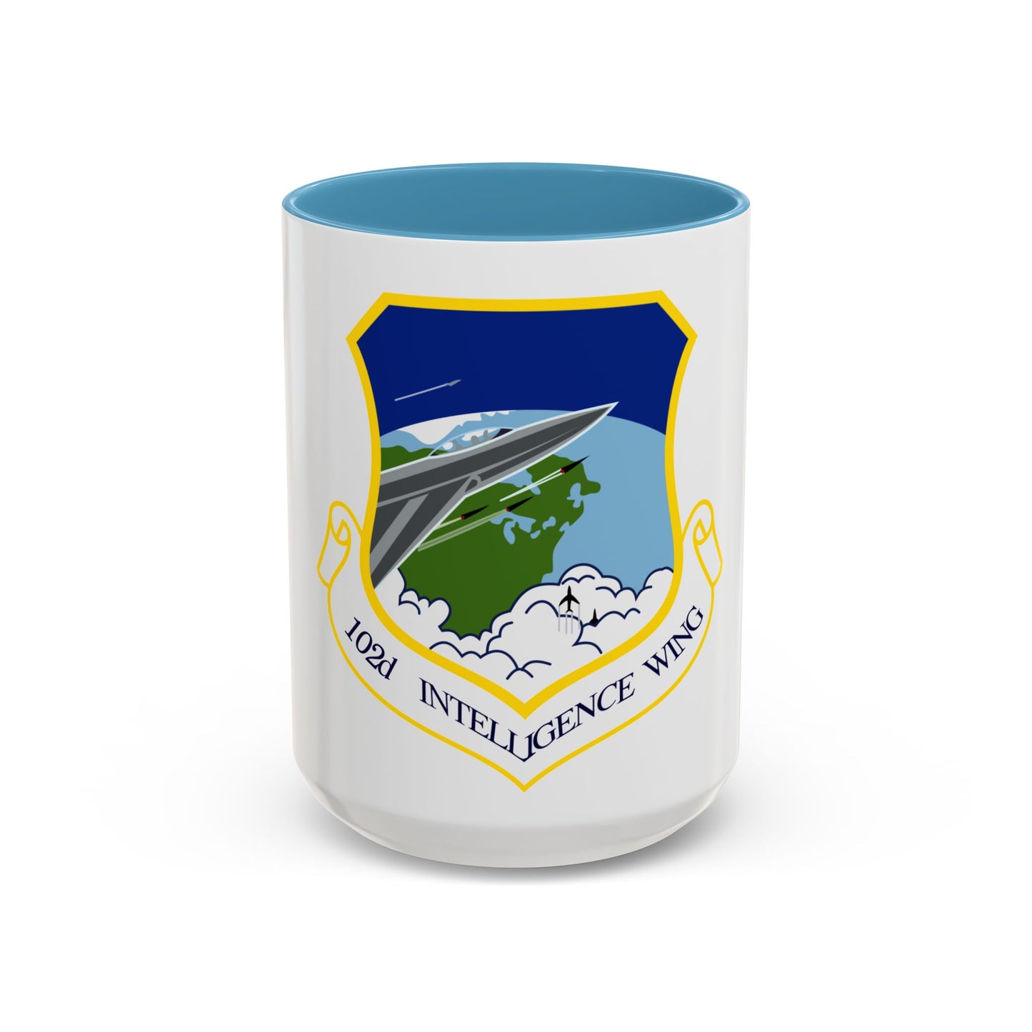 1014px 102nd Intelligence Wing emblem (U.S. Air Force) Accent Coffee Mug