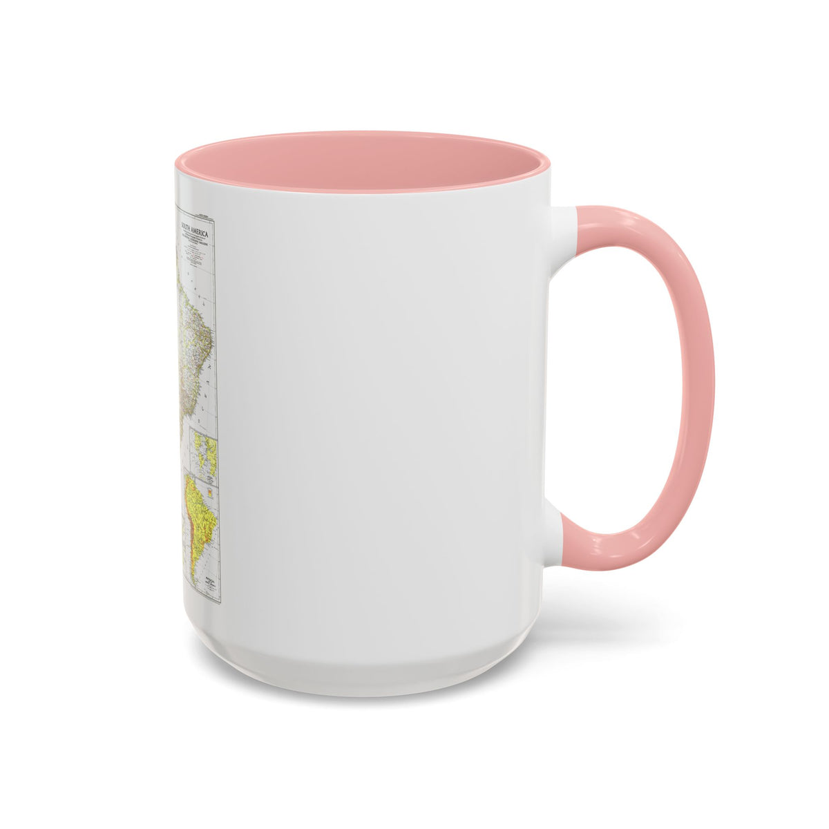 South America (1950) (Map) Accent Coffee Mug