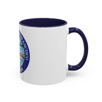 Seal of South San Francisco California - Accent Coffee Mug
