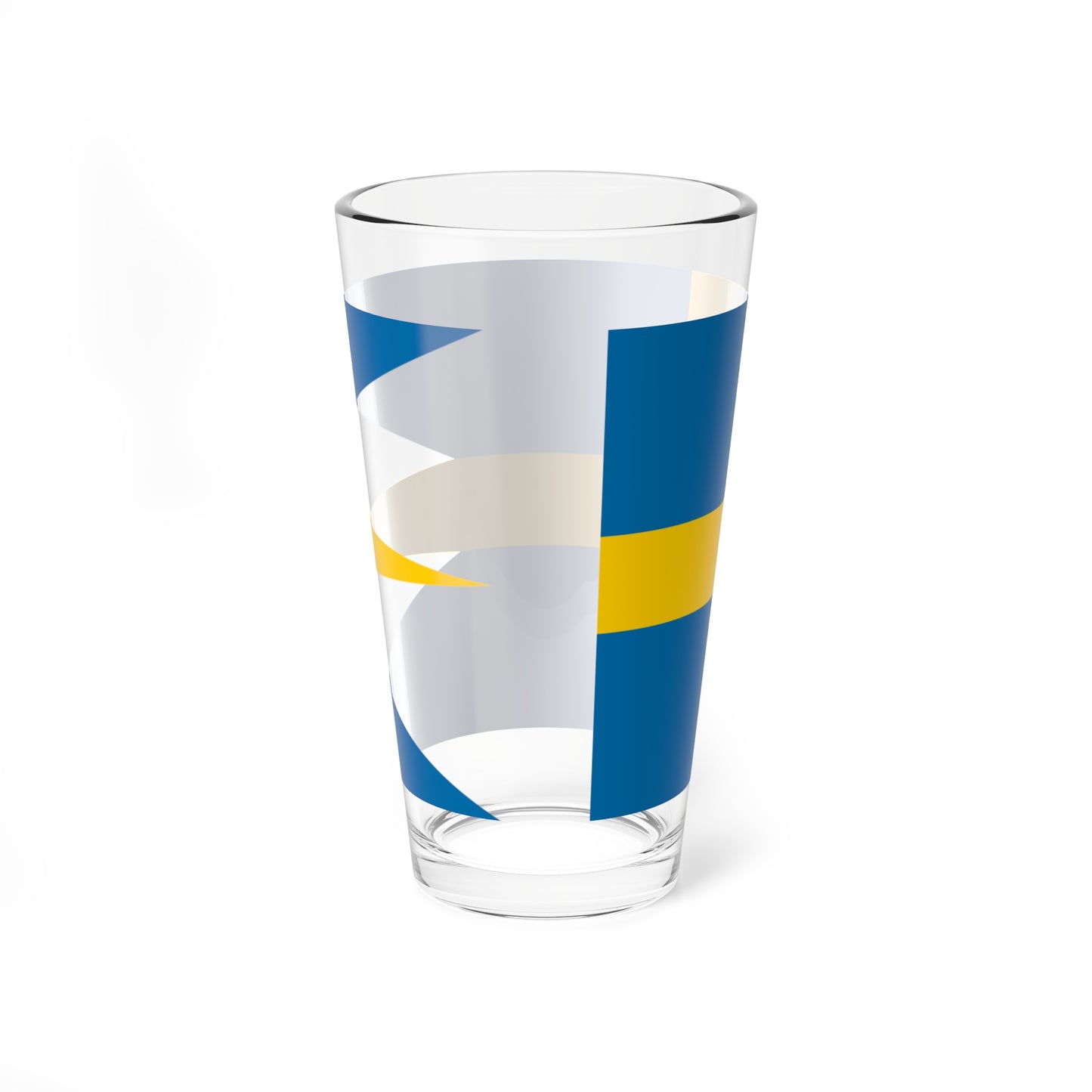 Sweden-Royal-flag-lesser-coa (Sweden) Pint Glass 16oz