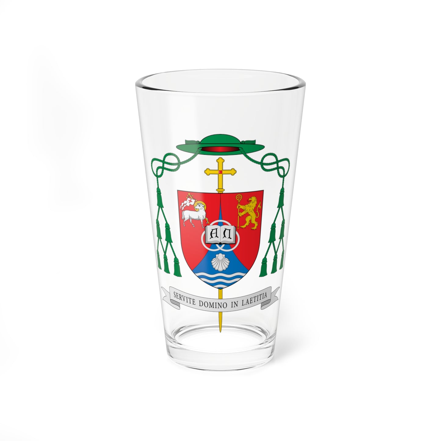 Escudo de Carlos Rômulo Gonçalves e Silva (Spain) (Coat of Arms) Pint Glass 16oz