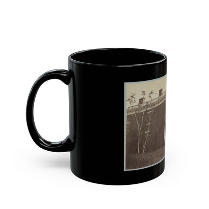 Aiken's House, James River, Va. 002(2) (U.S. Civil War) Black Coffee Mug