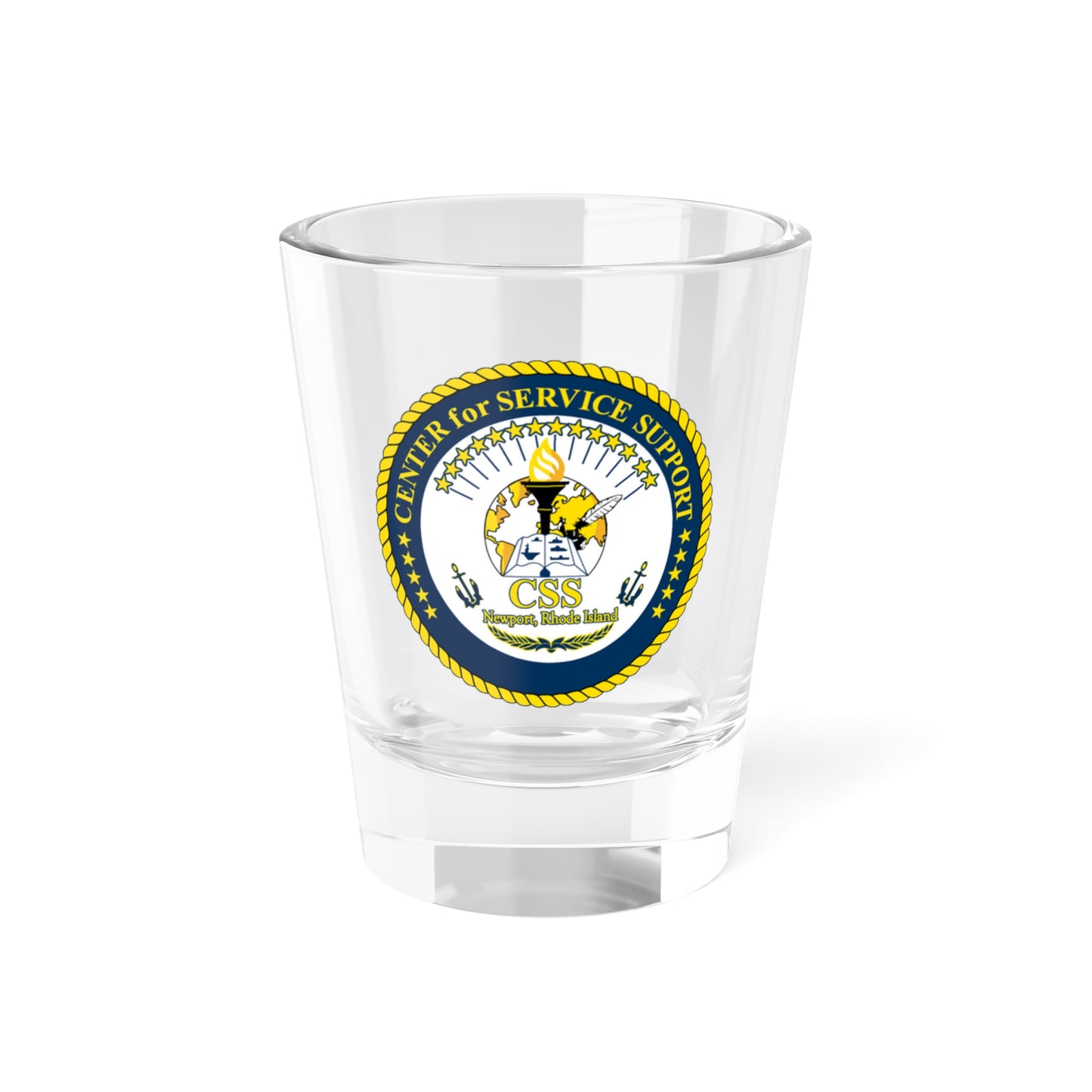 Center for Service Support Newport RI (U.S. Navy) Shot Glass 1.5oz