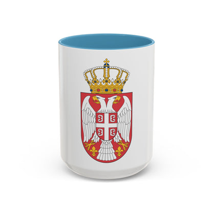 Coat of arms of Serbia 2 - Accent Coffee Mug