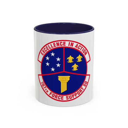 707 Force Support Squadron AFISRA (U.S. Air Force) Accent Coffee Mug