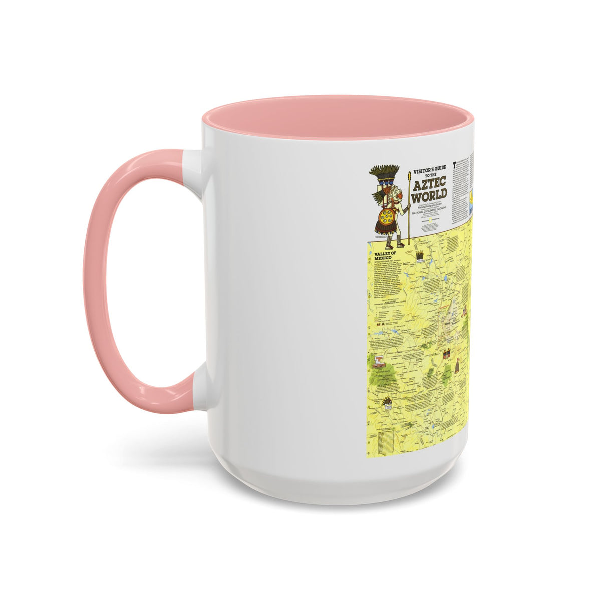 Central America - The Aztec World (1980) (Map) Accent Coffee Mug