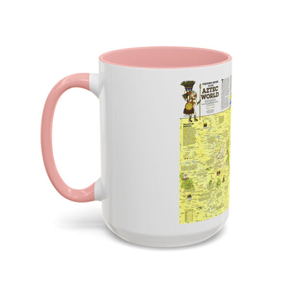 Central America - The Aztec World (1980) (Map) Accent Coffee Mug