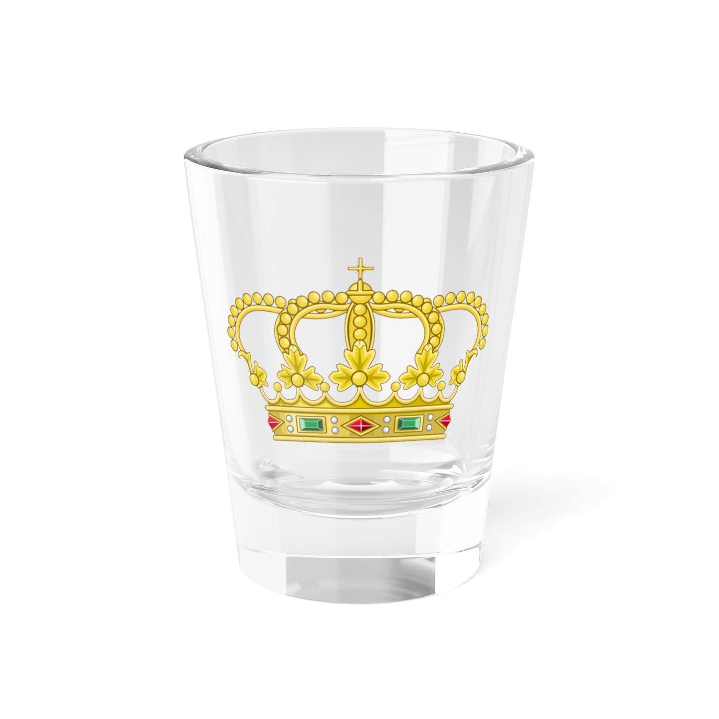 Heraldic Royal Crown of Portugal - Eight Arches Variant (Portugal) (Coat of Arms) Shot Glass 1.5oz