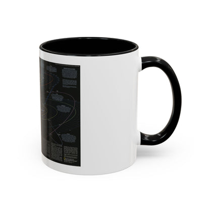 Space - Solar System- Our Sun's Family (1990) (Map) Accent Coffee Mug
