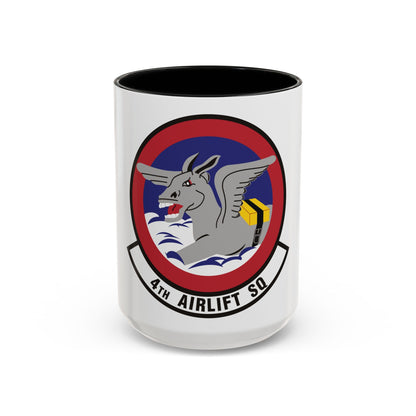 4th Airlift Squadron (U.S. Air Force) Accent Coffee Mug