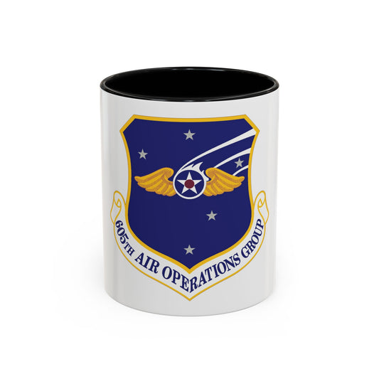 605th Air Operations Group (U.S. Air Force) Accent Coffee Mug