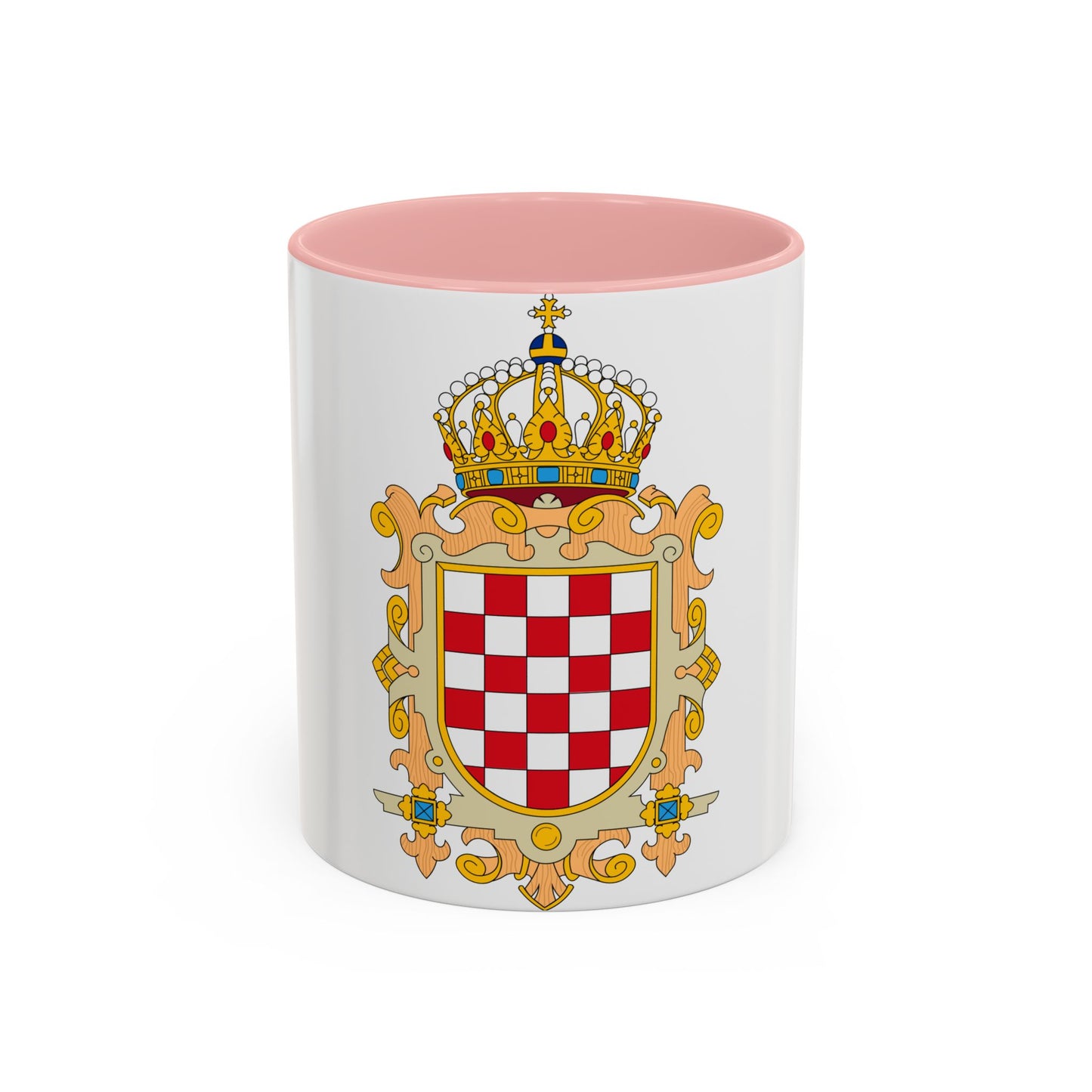 Coat of Arms of Kingdom of Croatia - Accent Coffee Mug