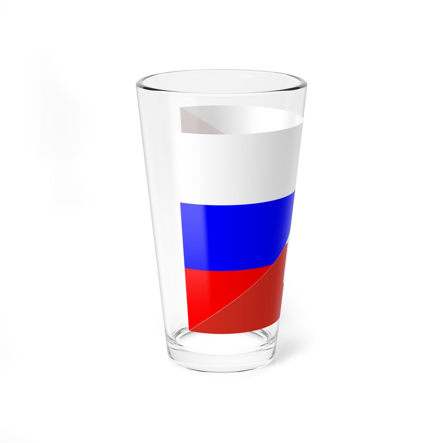 Flag of Switzerland and Russia (Russia) Pint Glass 16oz