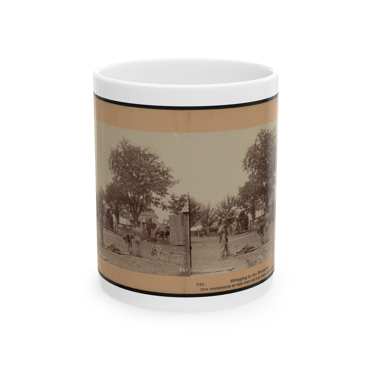 Bringing In The Wounded (U.S. Civil War) White Coffee Mug