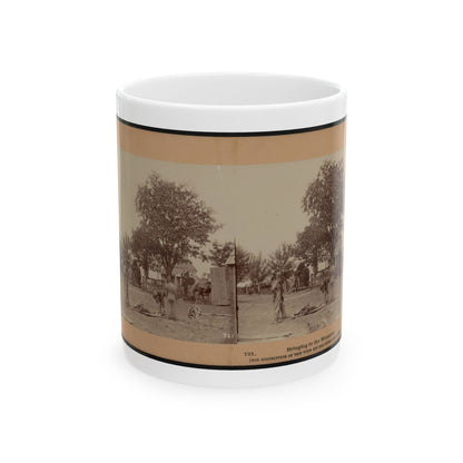 Bringing In The Wounded (U.S. Civil War) White Coffee Mug