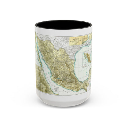 Central America & Mexico (1916) (Map) Accent Coffee Mug