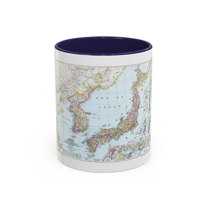Japan and Korea (1945) (Map) Accent Coffee Mug