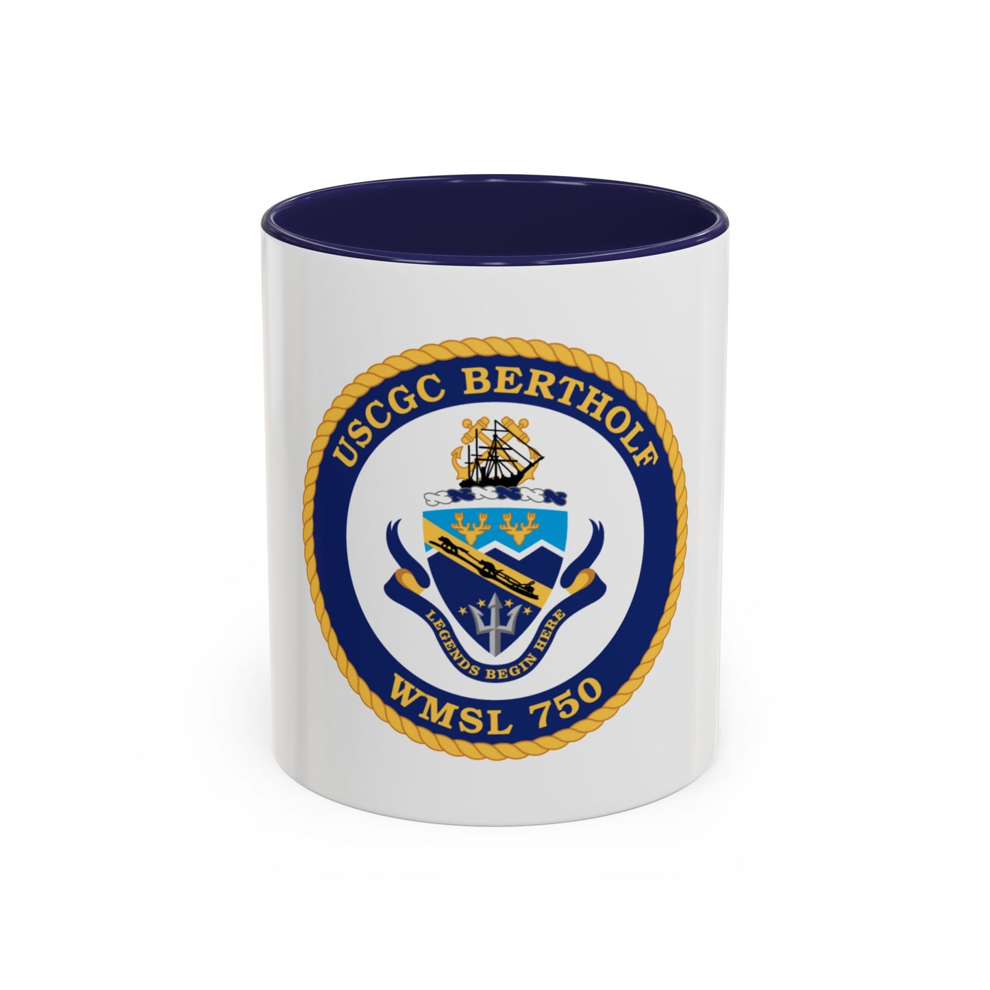 USCGC Bertholf WMSL 750 (U.S. Coast Guard) Accent Coffee Mug