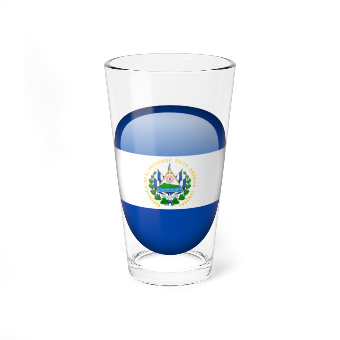 Flag orb El Salvador (El Salvador) Pint Glass 16oz