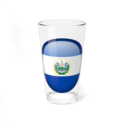 Flag orb El Salvador (El Salvador) Pint Glass 16oz