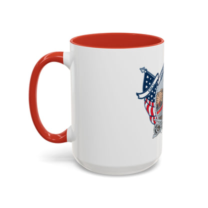 USCG Station Boston (U.S. Coast Guard) Accent Coffee Mug