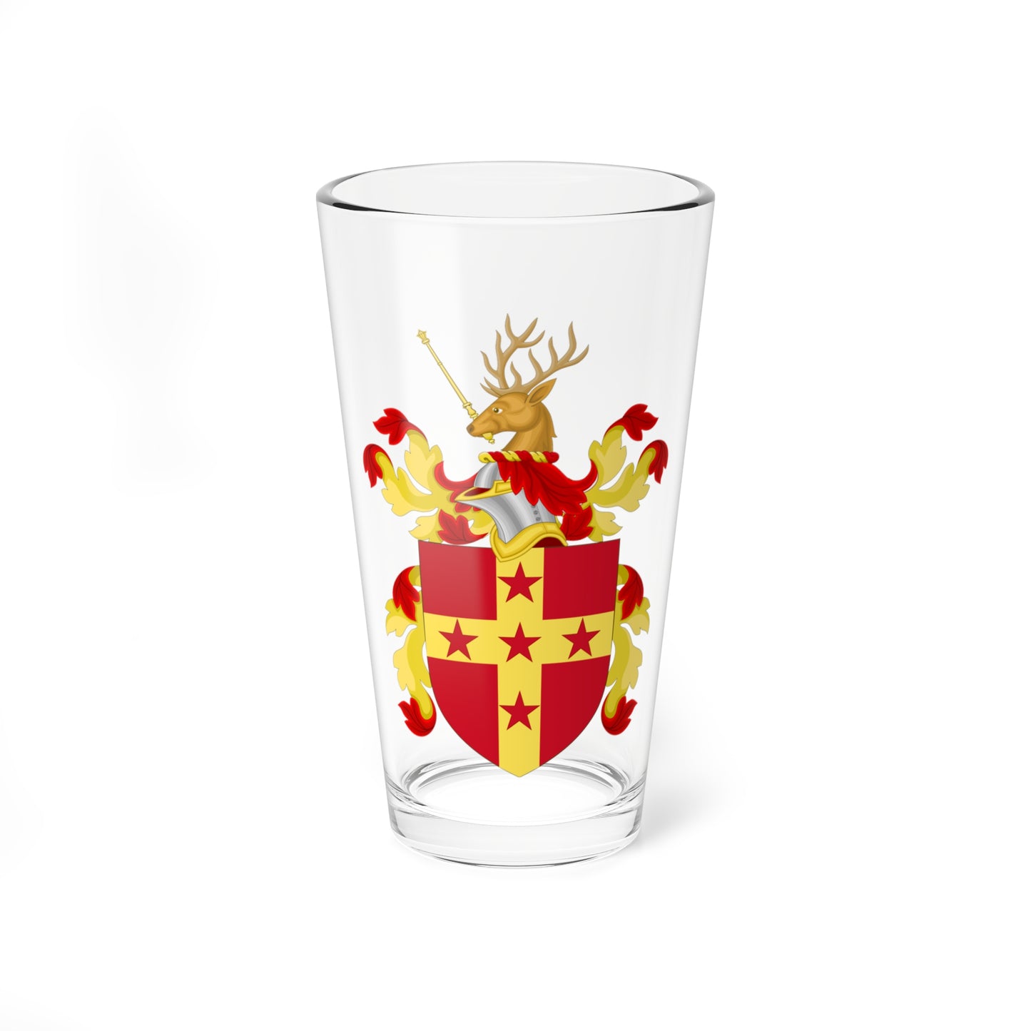 Coat of Arms of William Randolph (United States) (Coat of Arms) Pint Glass 16oz