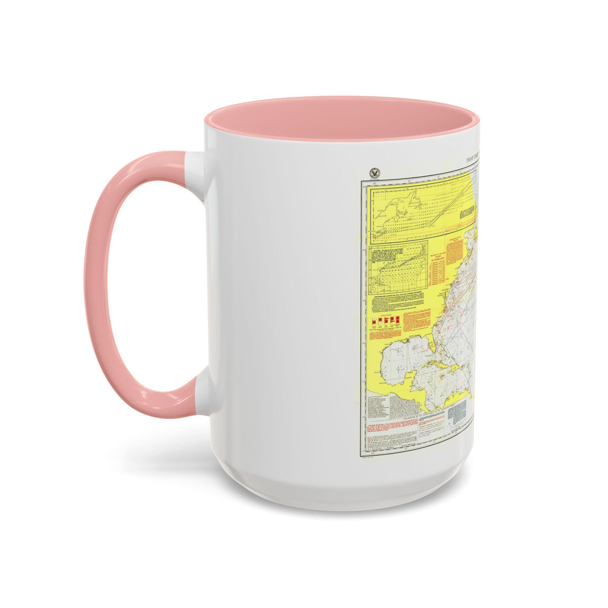 Atlantic Ocean - North (1903) (Map) Accent Coffee Mug