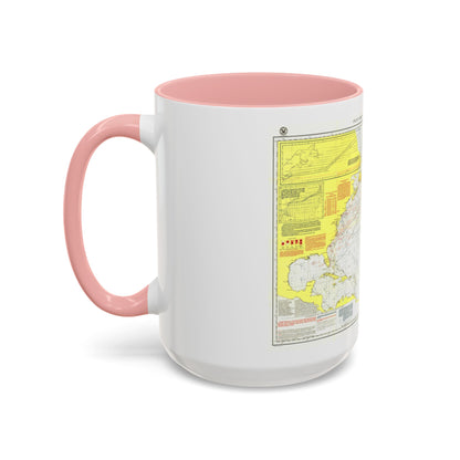Atlantic Ocean - North (1903) (Map) Accent Coffee Mug