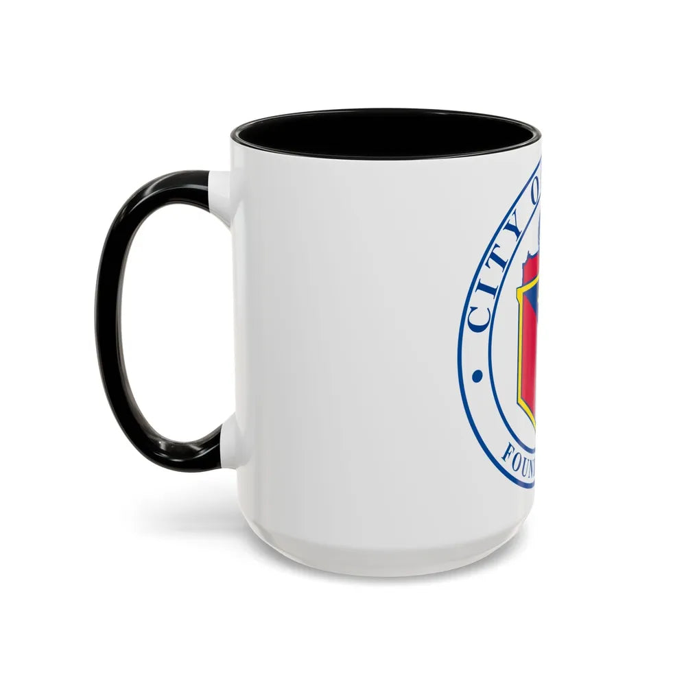 Seal of Austin TX - Accent Coffee Mug-Go Mug Yourself