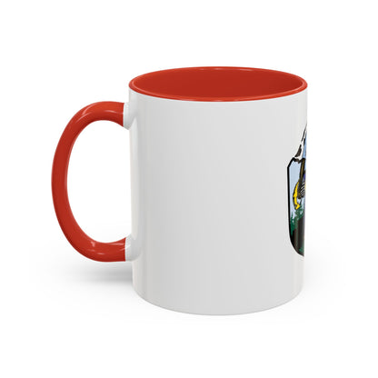 USCG Sailor Squatch (U.S. Coast Guard) Accent Coffee Mug