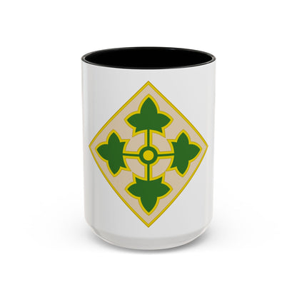 4th Infantry Division CSIB2 (U.S. Army) Accent Coffee Mug