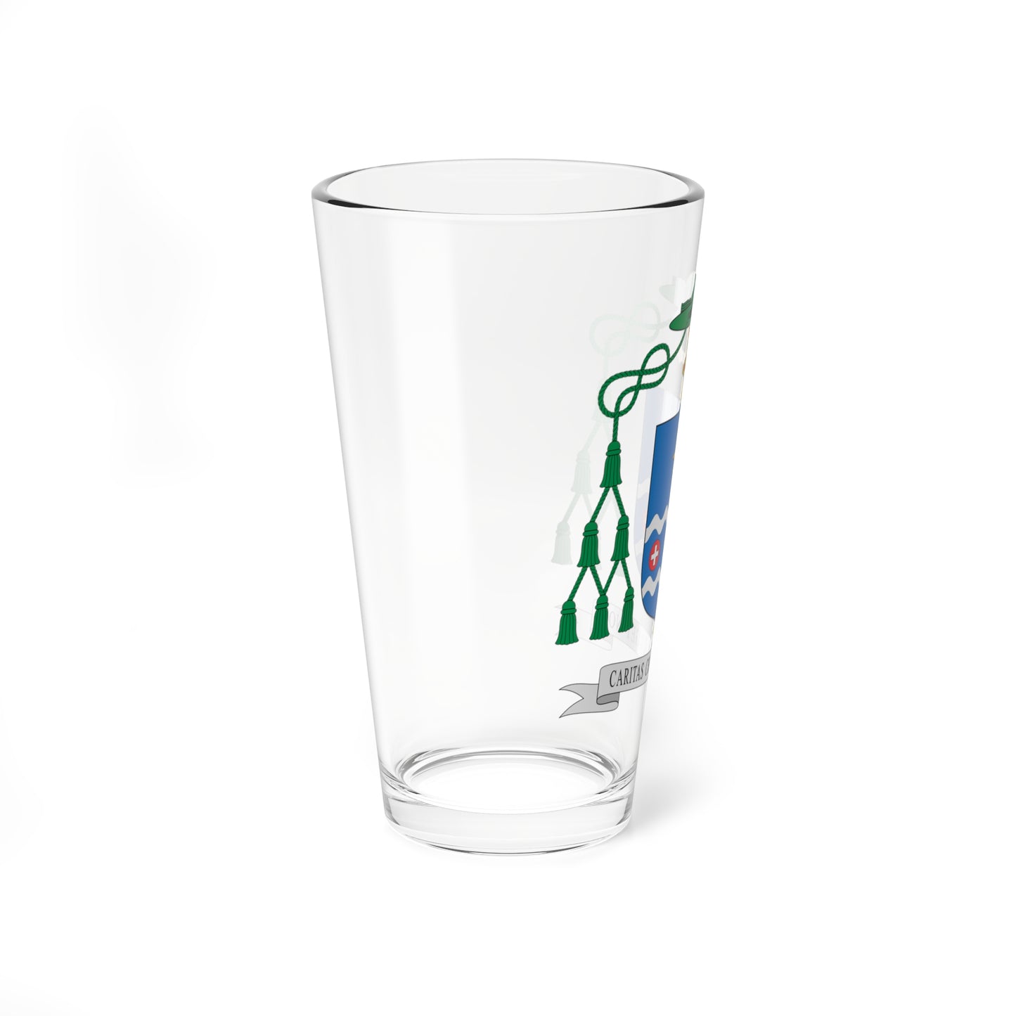 Escudo de Antonio José Valín Valdés (Spain) (Coat of Arms) Pint Glass 16oz