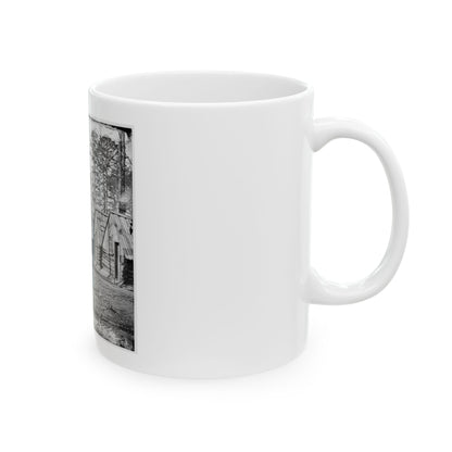 Chapin's Bluff, Virginia (Vicinity). Soldier's Quarters At Chapin's Farm (U.S. Civil War) White Coffee Mug