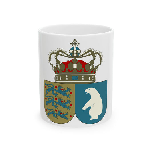 Coat of arms of the County of Greenland - White Coffee Mug