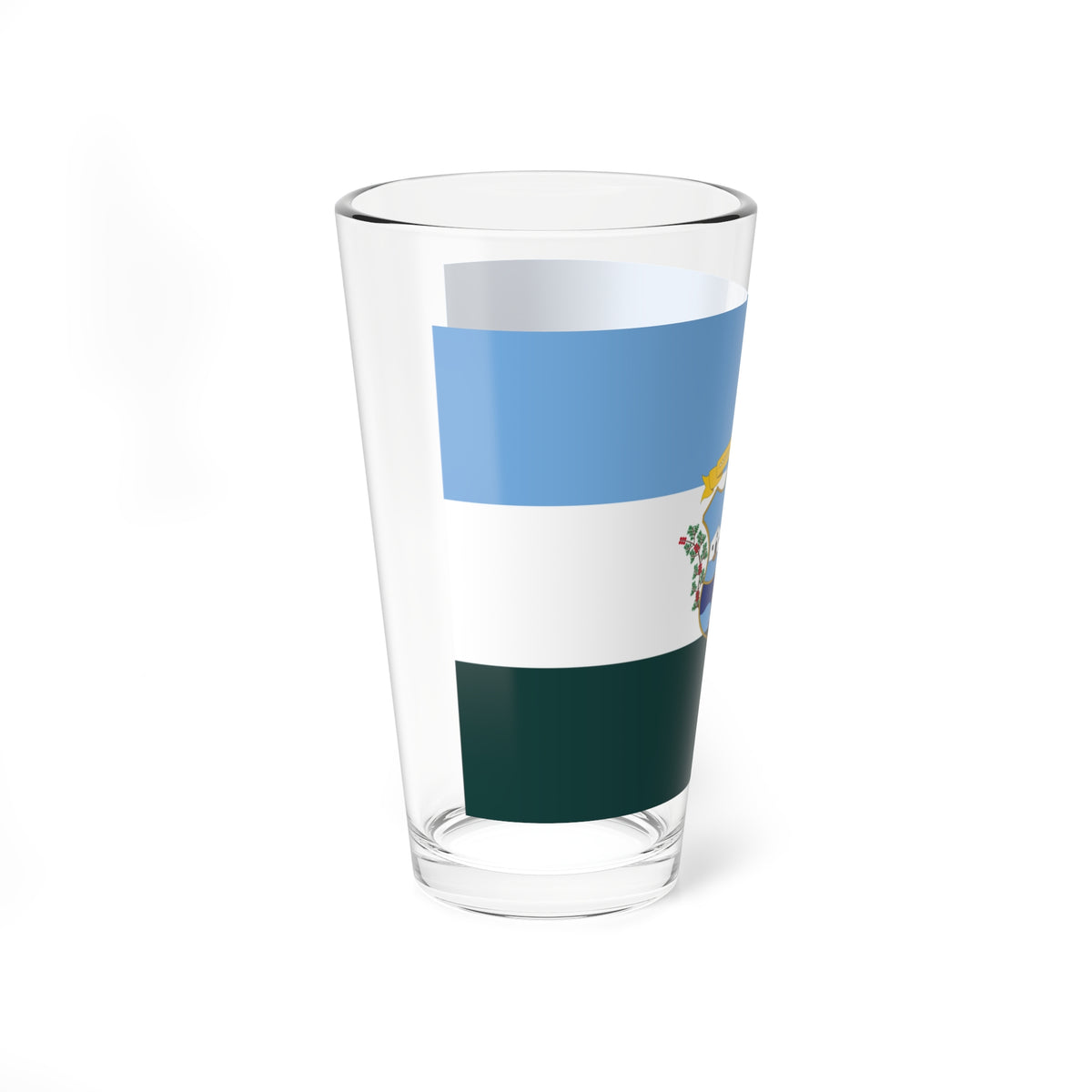 Bandera del Municipio Piritu Anzoategui (Venezuela) Pint Glass 16oz