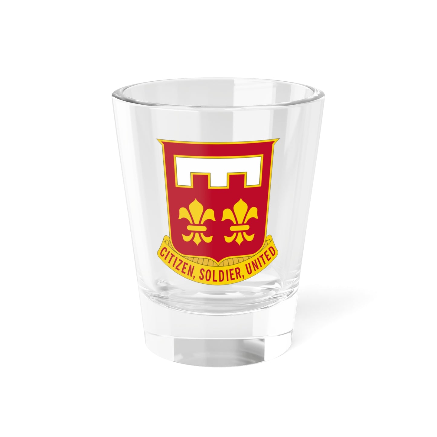 Verre à liqueur du bataillon du génie 367 (armée américaine) 1,5 oz