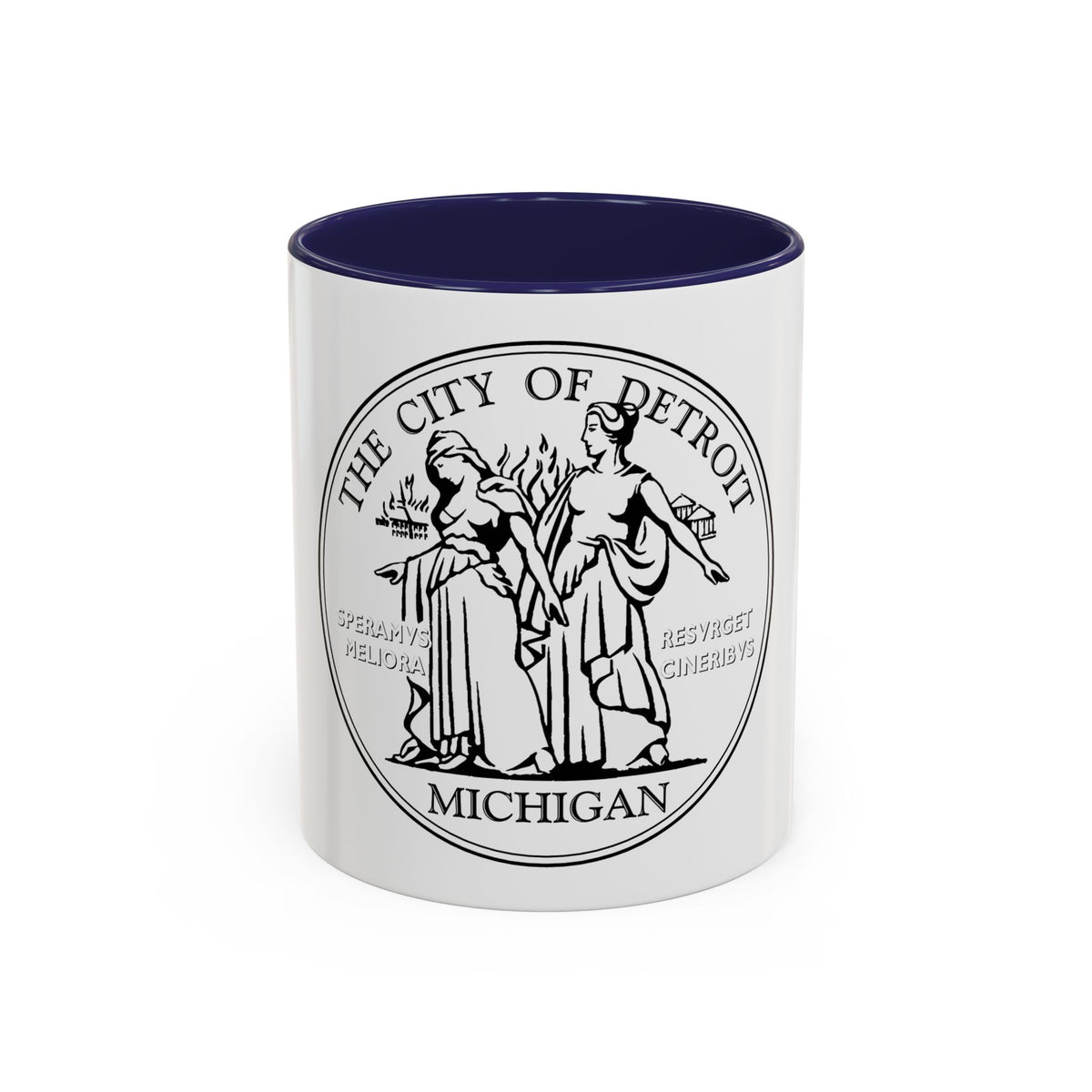 Seal of Detroit - Accent Coffee Mug