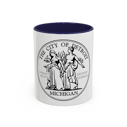 Seal of Detroit - Accent Coffee Mug