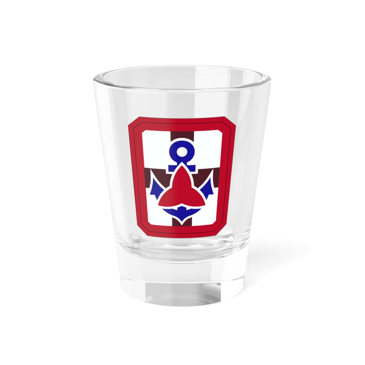 Verre à liqueur de la brigade médicale 307 (armée américaine) 1,5 oz