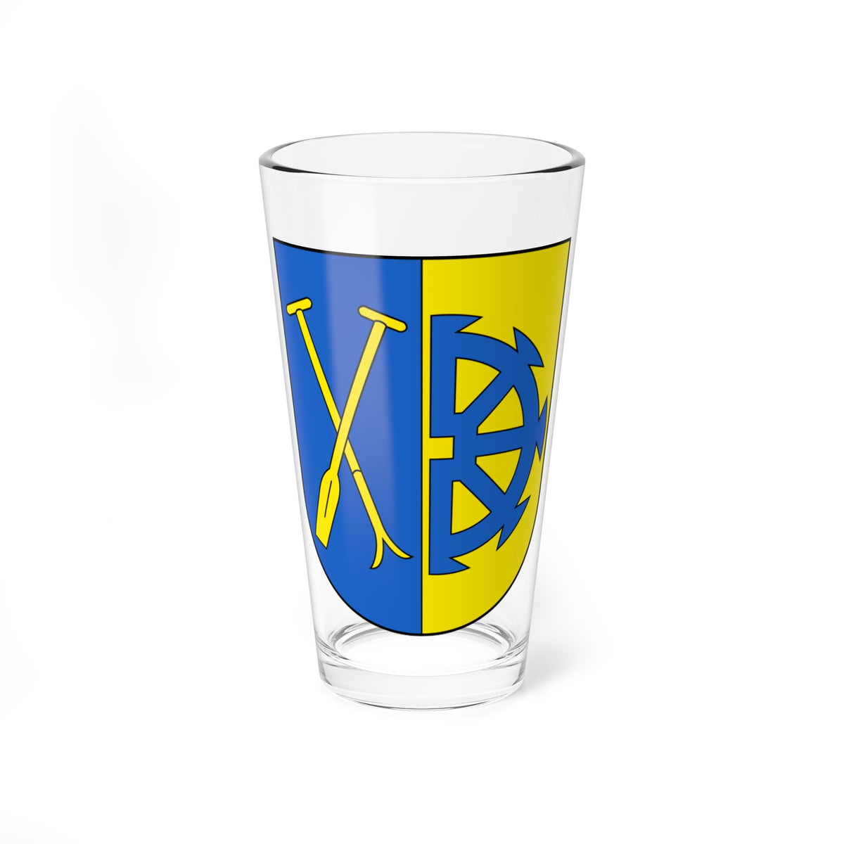 Rüdlingen-blazon (Switzerland) (Coat of Arms) Pint Glass 16oz