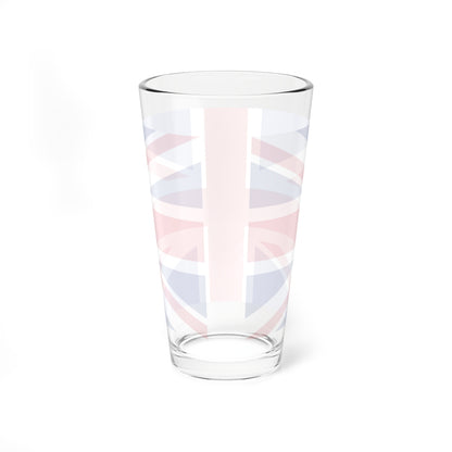 United Kingdom Flag Background (United Kingdom) Pint Glass 16oz